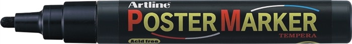 Marker pentru poster ARTLINE, corp plastic, varf rotund 2mm - negru
