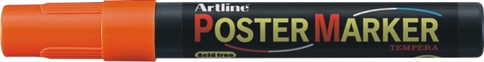 Marker pentru poster ARTLINE, corp plastic, varf rotund 2mm - portocaliu