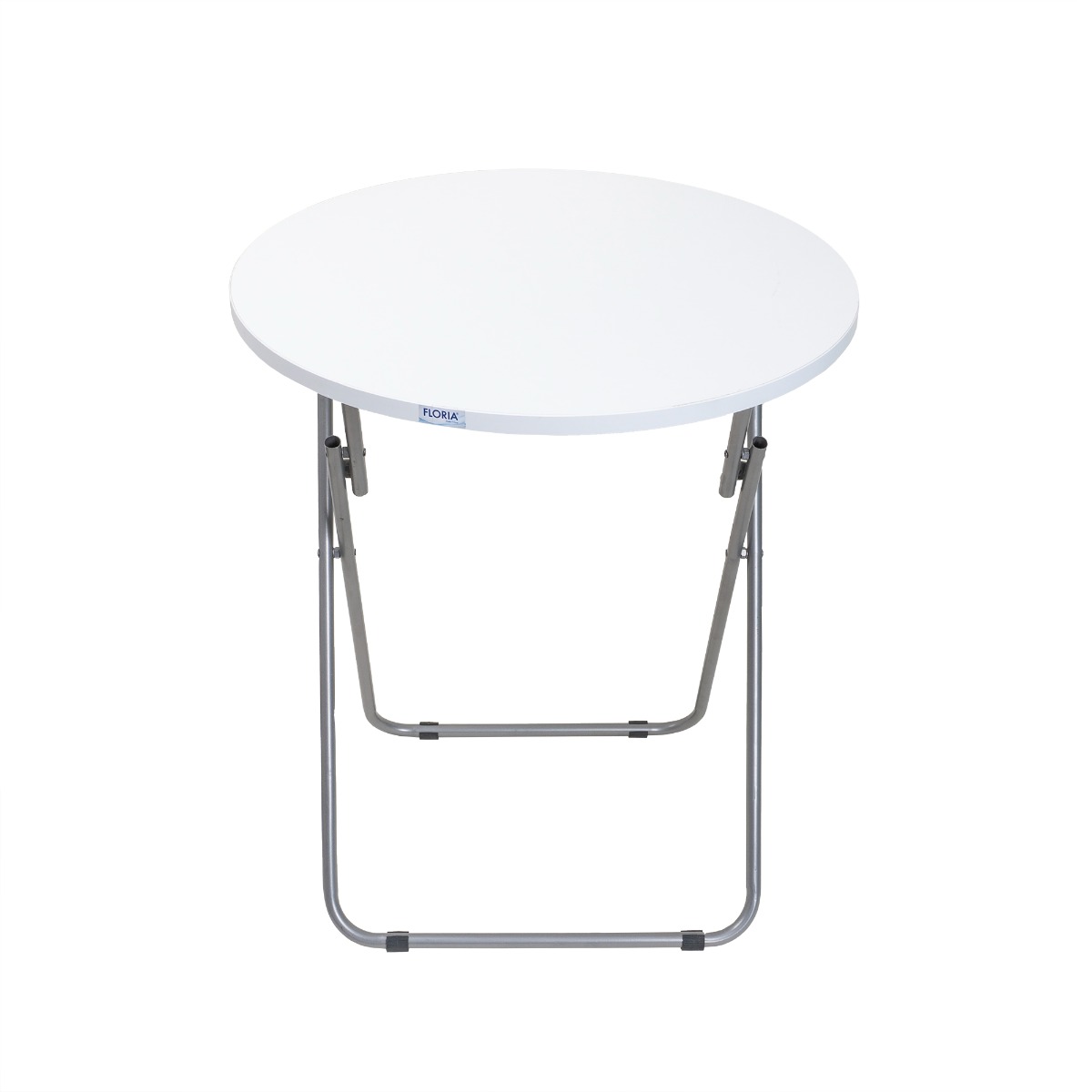 Masa plianta rotunda cu blat mdf, dimensiuni 60x65cm, alb, Floria
