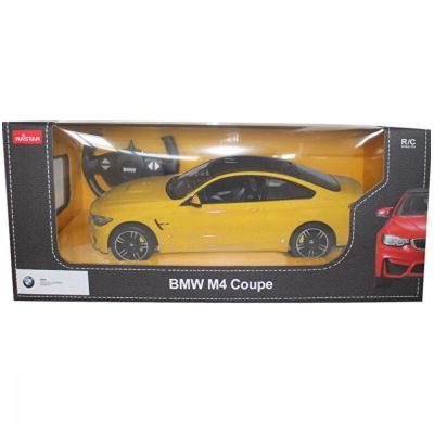 Masina cu telecomanda BMW M4 galben, scara 1: 14, Rastar