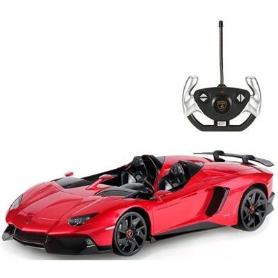 Masina cu telecomanda Lamborghini Aventador J, scara 1: 12, rosu, Rastar