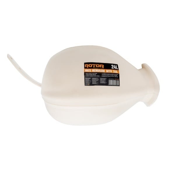 Membrana Hidrofor ROTOR, 24L, cauciuc, cu coada, alb