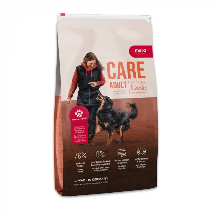 Hrana Uscata Caine Adult, cu Somon, 10 kg, Mera Care