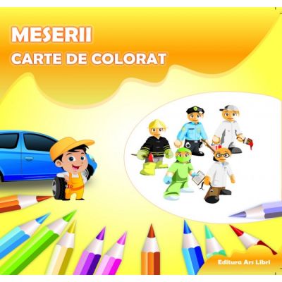 Carte de colorat. Meserii - Adina Grigore