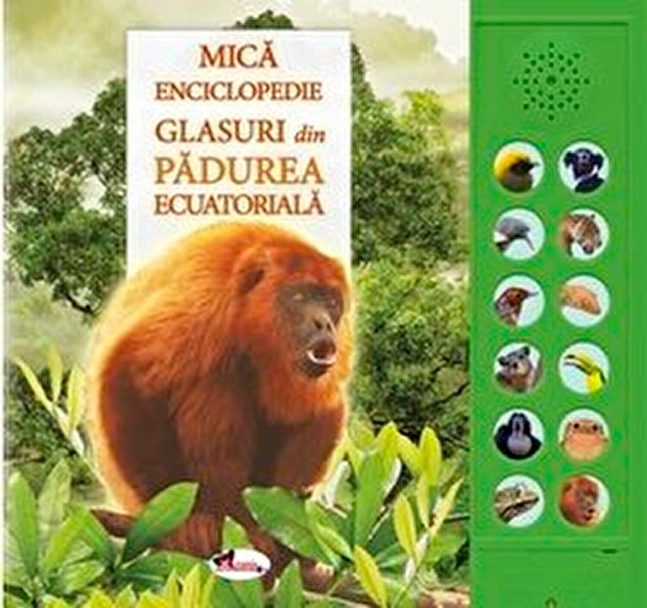 Mica enciclopedie. Glasuri din padurea ecuatoriala. Carte cu sunete - Andrea Pinnington