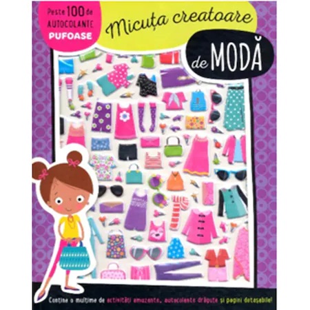 Micuta creatoare de moda. Autocolante pufoase