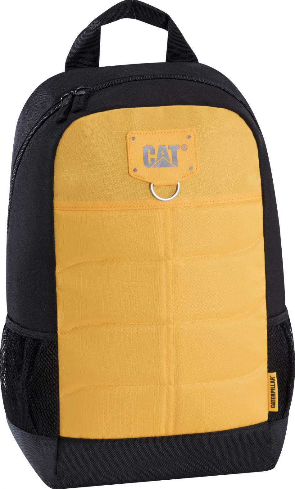 Rucsac CATERPILLAR Millennial Classic - Benji, material 600D HD polyester - negru cu galben