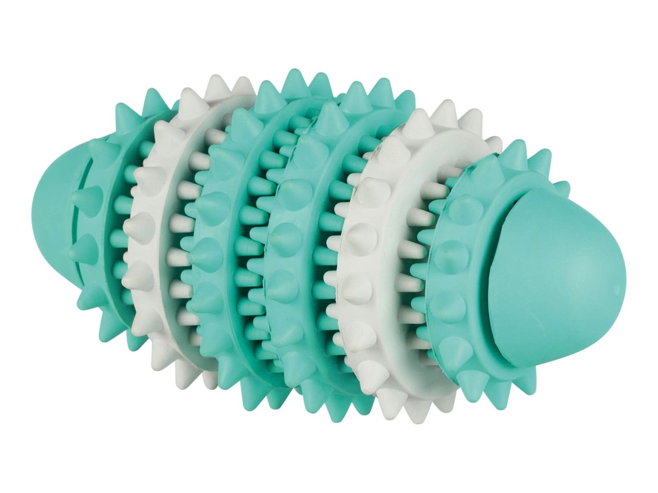 Trixie Jucarie Pentru Caini, Denta Fun, Minge Rugby, Aroma Menta, Cauciuc,15 cm, 33132