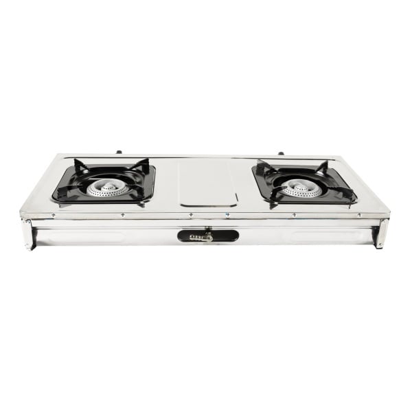 Mini aragaz portabil, Detoolz, 5.6kW, 2 ochiuri, Piezo