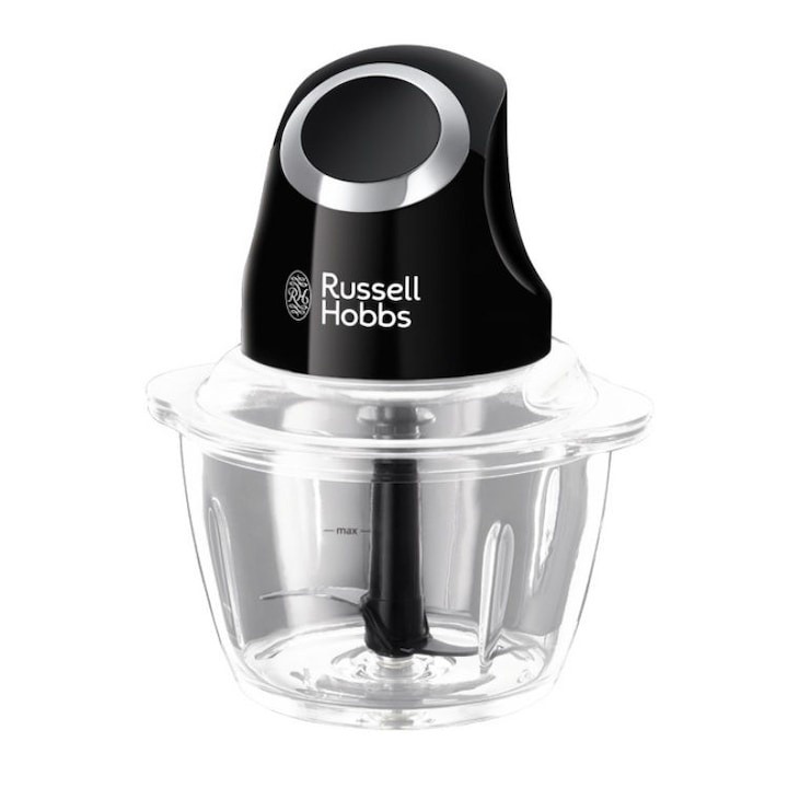 Mini tocator, Russell Hobbs, 24662-56, 200W, recipient 500 ml, Negru