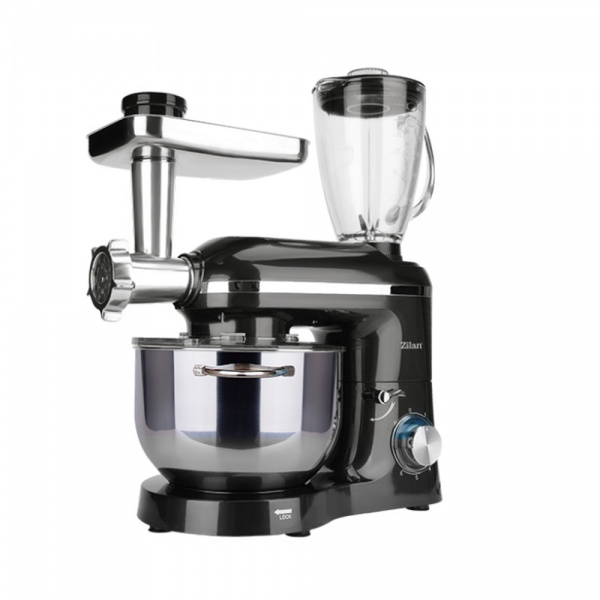 Mixer, blender si masina de tocat, 6+1 nivele de control al vitezei, putere 1400W, Zilan