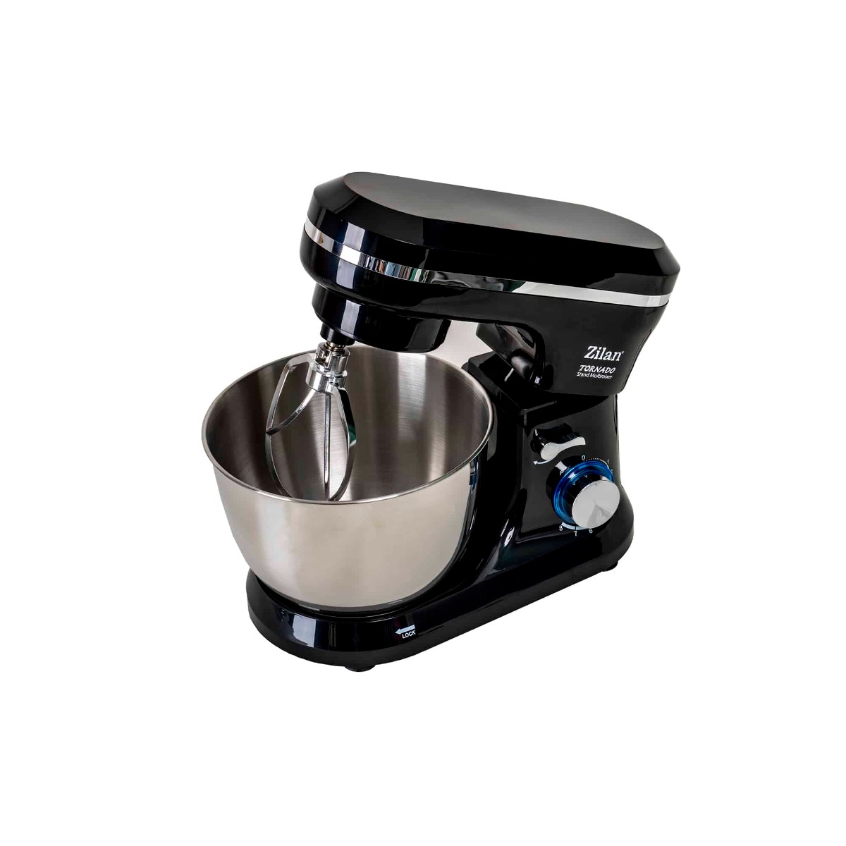 Mixer tornado cu bol, capacitate 4.5l, putere 1000W, Zilan