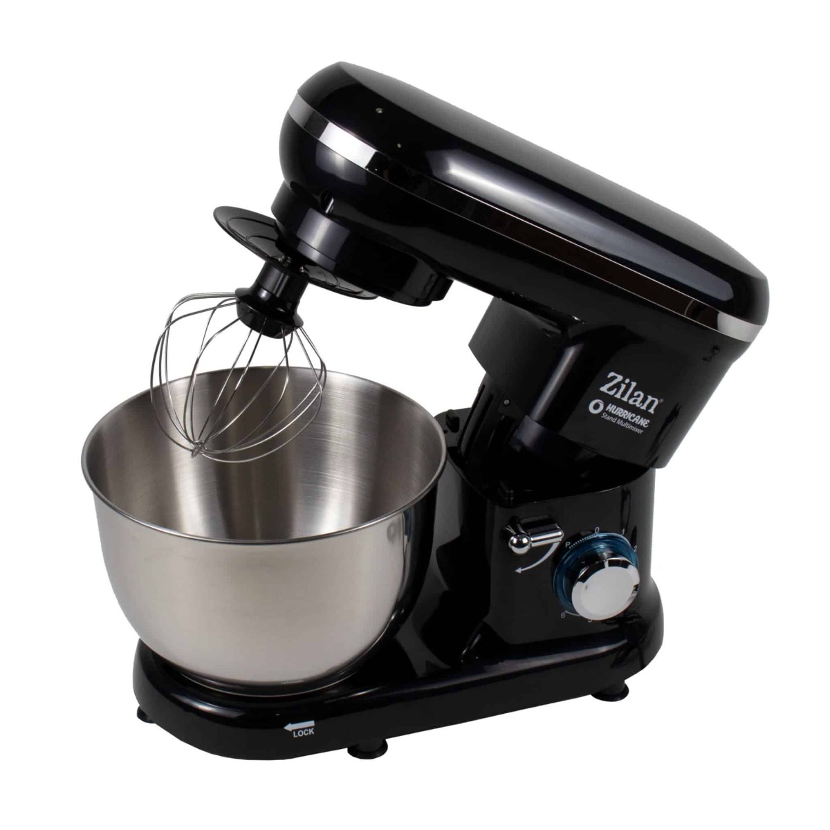 Multi mixer cu actiune de mixare planetara 6 trepte + puls, bol 4.5L , putere 1000W, Zilan