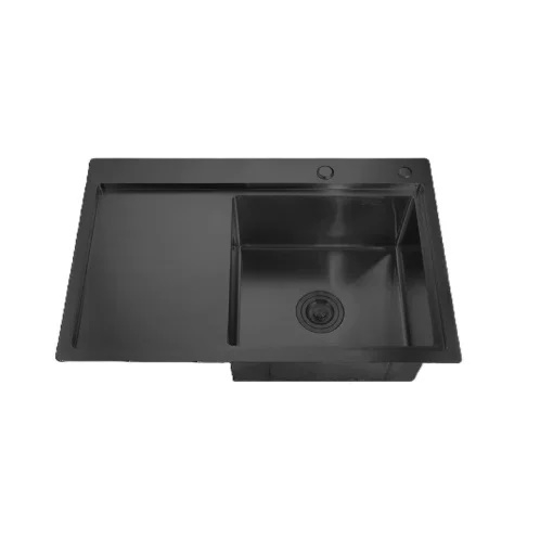 Chiuveta bucatarie din inox MIXXUS HM7849R-215 NANO-BLACK (3.0/0.8)