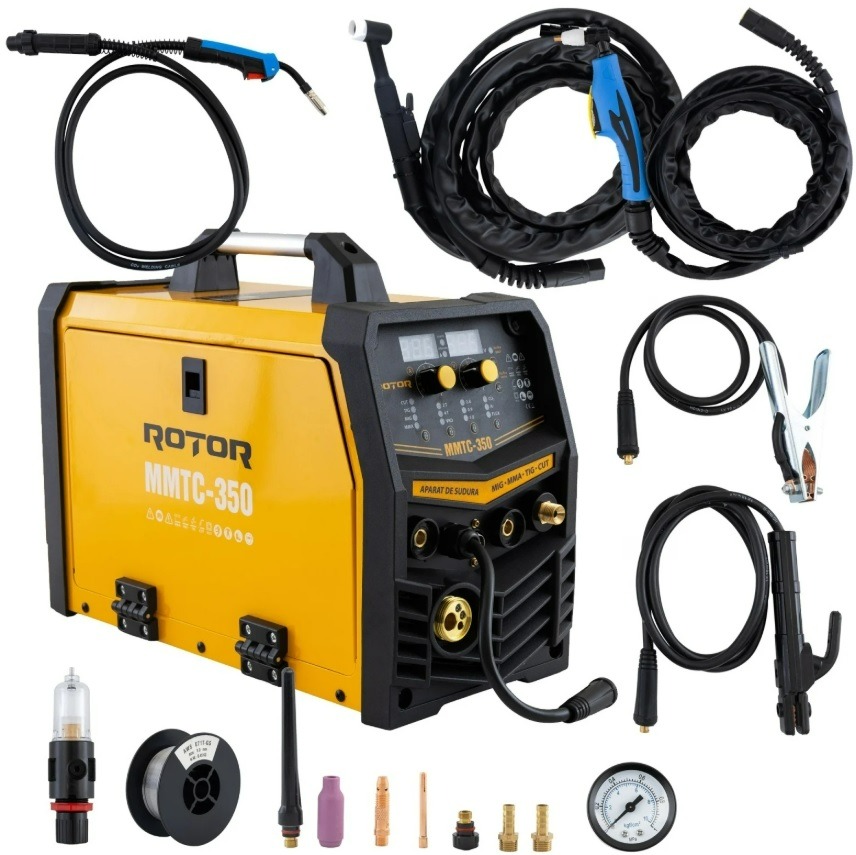 MMTC-350 MIG/MMA/TIG/CUT aparat de sudura cu electrozi 4 in 1 ROTOR