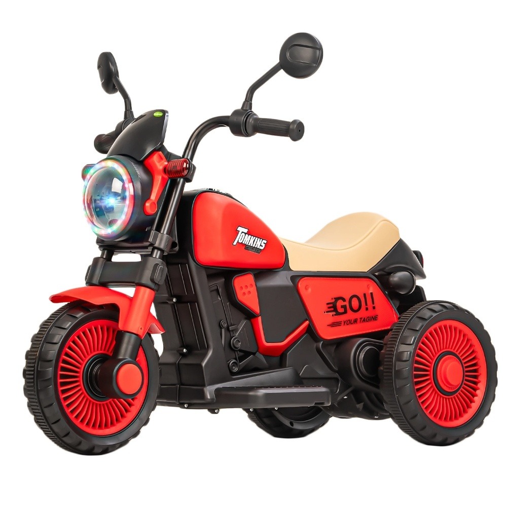 Motocicleta cu acumulator, rosu