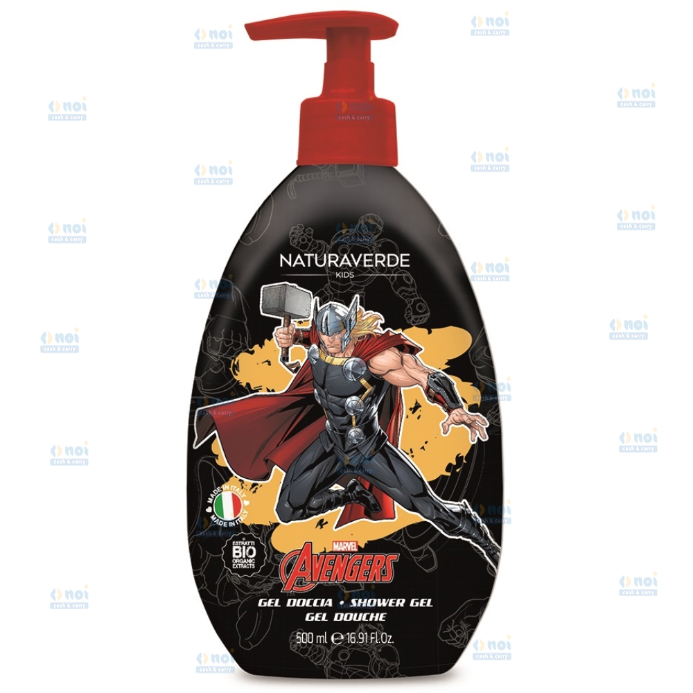 NATURAVERDE AVENGERS GEL DE DUS COPII 500ML