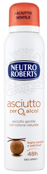 NEUTRO ROBERTS UOMO DEO SPRAY LEMN SANTAL&PATCHOULI 0% ALCOOL 150ML