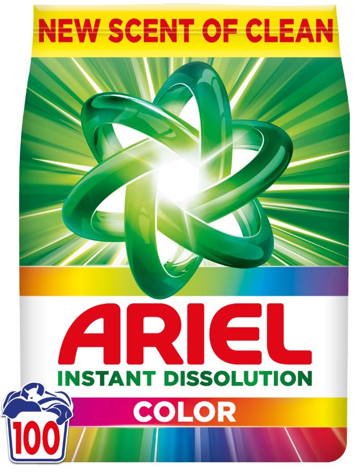 Detergent pudra automat, Color, 6.5KG, 100 spalari, Ariel
