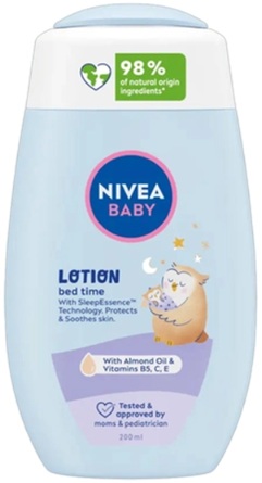 NIVEA BABY LOTIUNE DE CORP 200ML BED TIME ALMOND OIL&VITAMINS