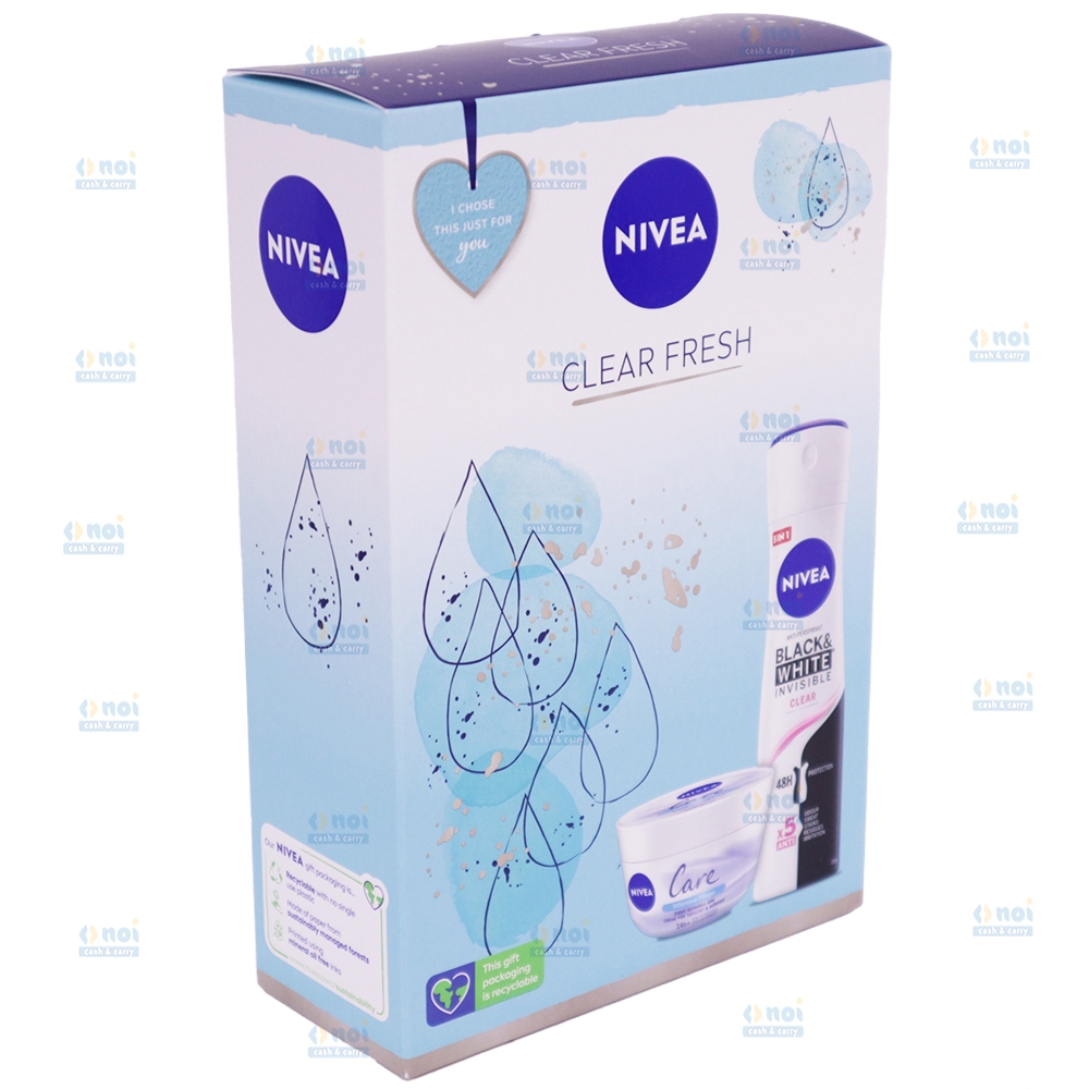 NIVEA CLEAR FRESH CREMA100+DEO SPRAY150 SET CADOU