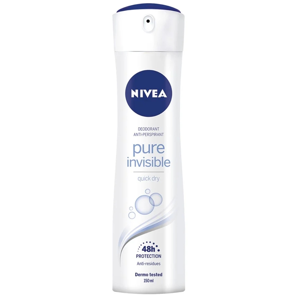 NIVEA DEO SPRAY 150ML PURE INVISIBLE