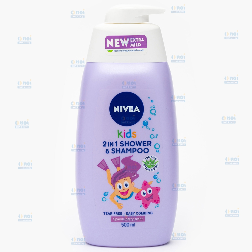 NIVEA KIDS SAMPON&GEL DE DUS 500ML BERRY