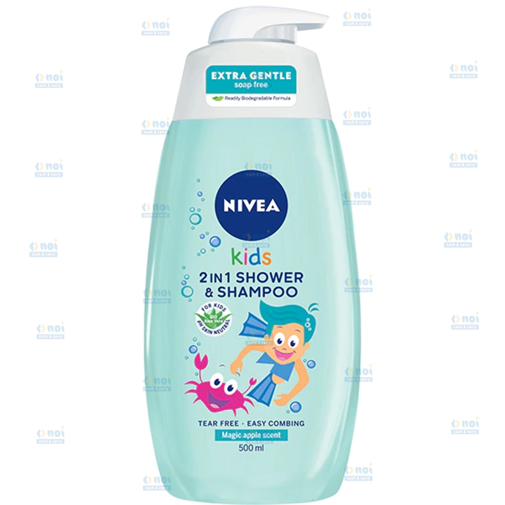 NIVEA KIDS SAMPON&GEL DE DUS 500ML MAR