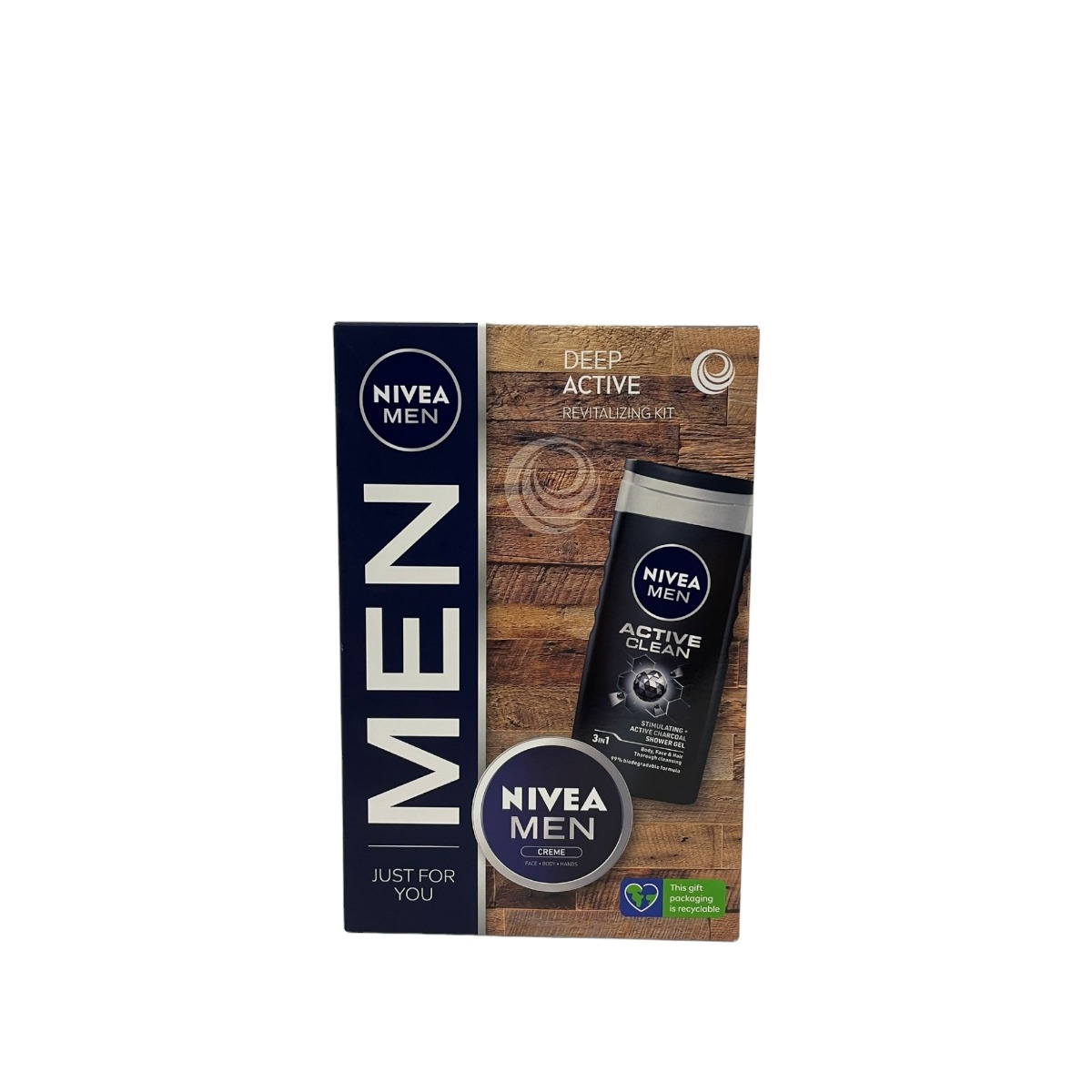 NIVEA MEN DEEP ACTIVE GEL DE DUS 250+CREMA75 SET CADOU