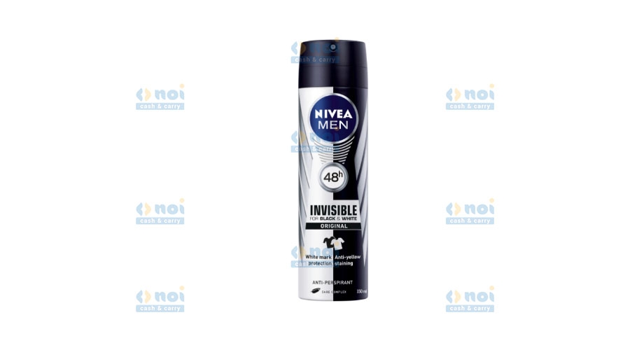NIVEA MEN DEO SPRAY 150ML INVISIBLE B&W ORIGINAL