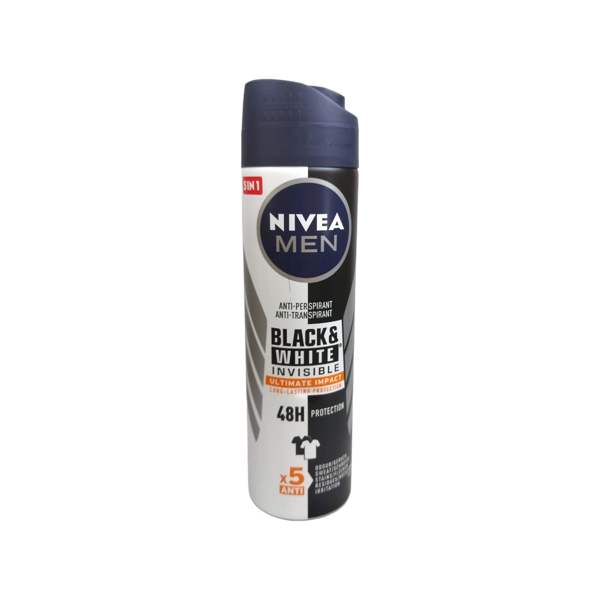 NIVEA MEN DEO SPRAY 150ML INVISIBLE B&W ULTIMATE IMPACT