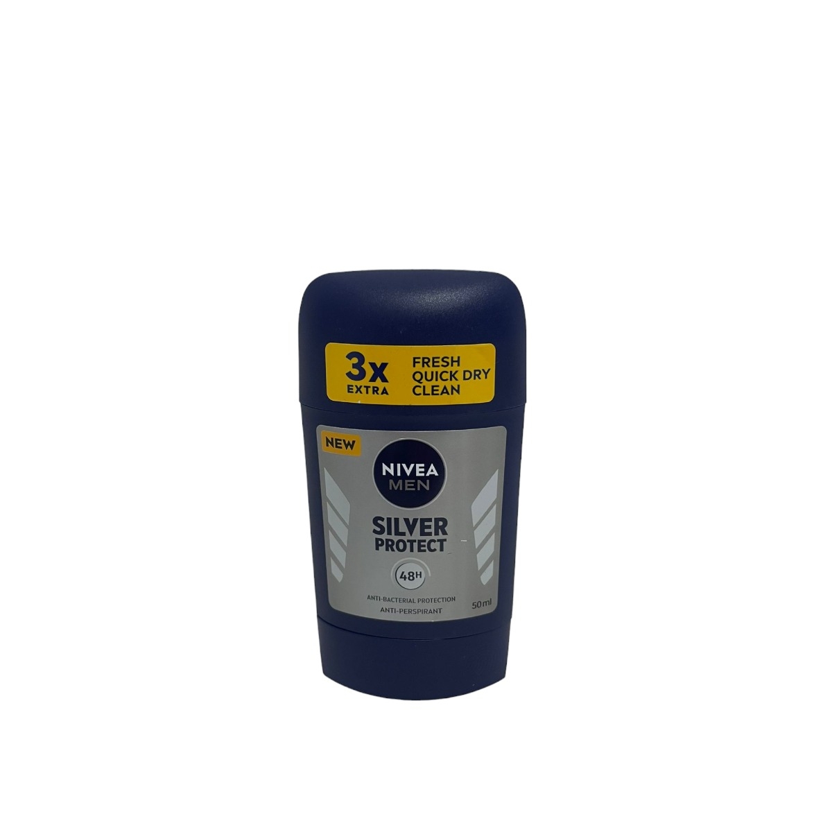NIVEA MEN DEO STICK 50ML 3X SILVER PROTECT 48H