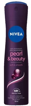 NIVEA DEO SPRAY 150ML PEARL&BEAUTY BLACK SOFT&SMOOTH