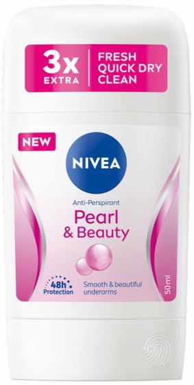 NIVEA DEO STICK 50ML 3X PEARL&BEAUTY 48H