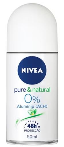 NIVEA ROLL-ON 50ML PURE&NATURAL 0%AL.