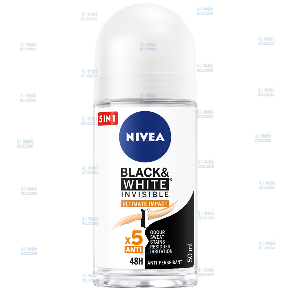NIVEA ROLL-ON 50ML INVISIBLE B&W ULTIMATE IMPACT