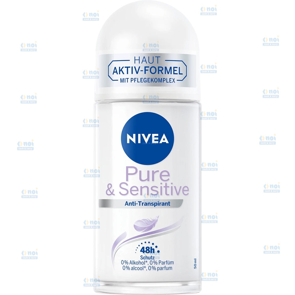 NIVEA ROLL-ON 50ML PURE&SENSITIVE