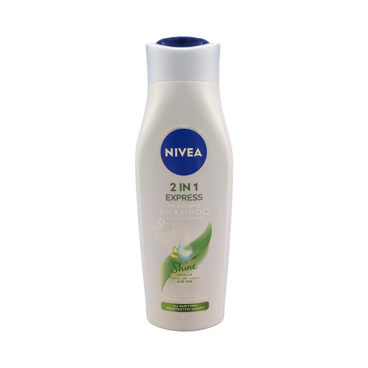NIVEA SAMPON 400ML 2IN1 EXPRESS SHINE&ALOE VERA
