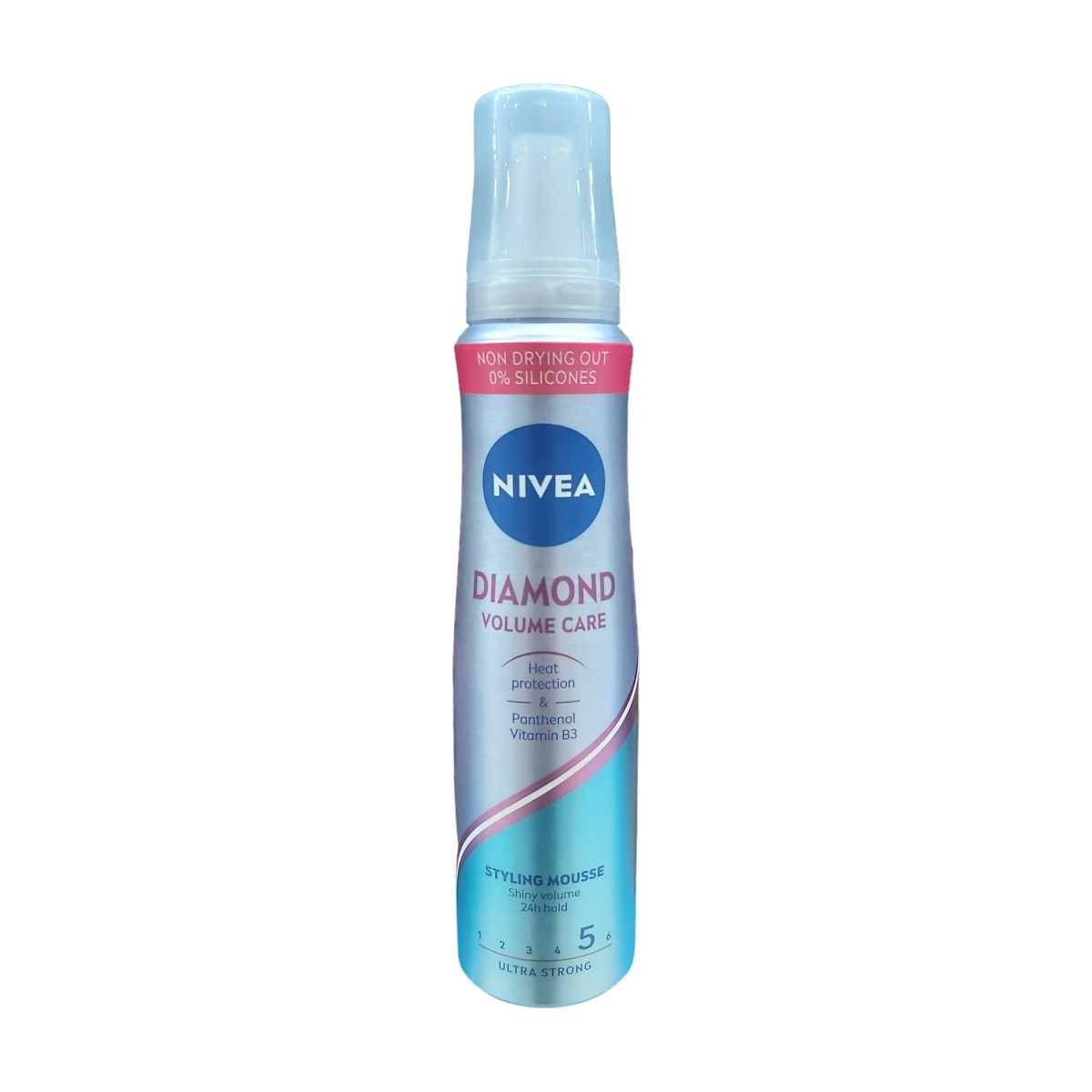 NIVEA SPUMA PAR 150ML DIAMOND VOLUME ULTRA STRONG 5