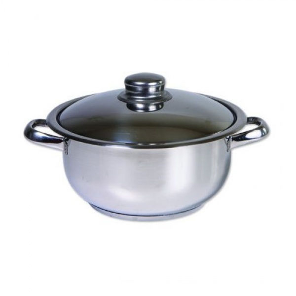 Oala cu capac, capacitate 8 litri, diametru 26 cm, din inox, Zilan