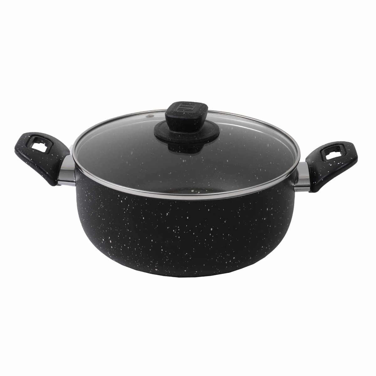 Oala cu capac sticla, 24cm, capacitate 3L, Zilan