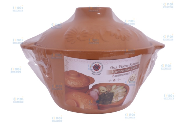 OALA DIN LUT CU CAPAC PENTRU SARMALE 35 X 28 X 24 CM