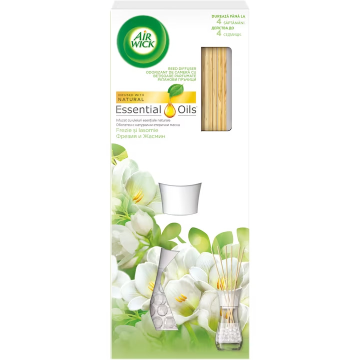 Odorizant de camera Reed Diffuser Frezie si iasomie, 25 ml, Air Wick