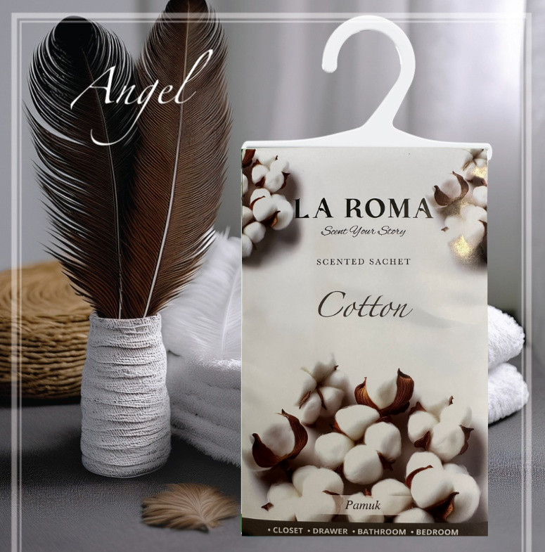 Odorizant de dulap, saculet parfumat Bumbac, 26 g, La Roma