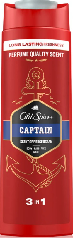 OLD SPICE 3IN1 BODY&HAIR&FACE CAPTAIN 400ML