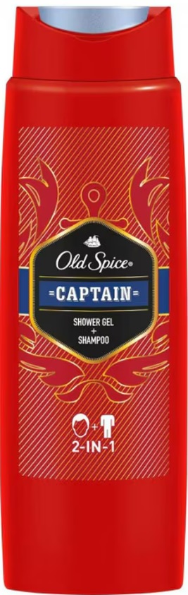 Old Spice Gel de dus si sampon Captain, 250 ml
