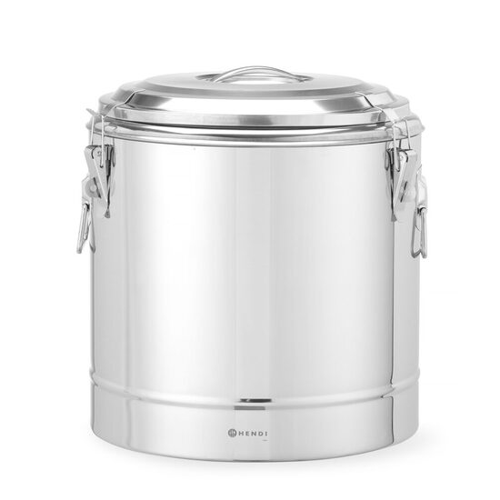 Container transport alimente, 31L, inox, HENDI,d.400x(H)445mm