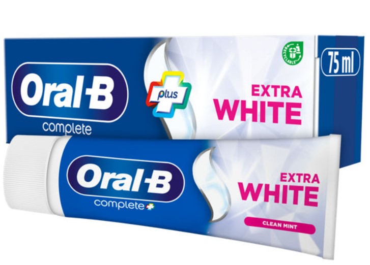 ORAL B COMPLETE PLUS PASTA DE DINTI EXTRA WHITE 75ML