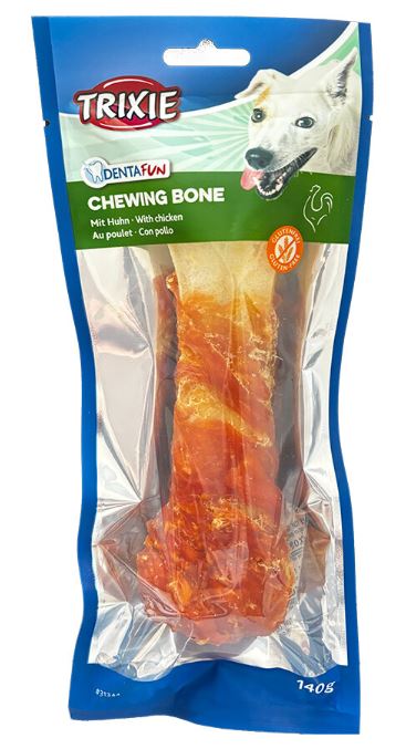Recompensa Pentru Caini, Denta Fun, Os Presat Cu Pui, 17 cm/140 g 31344