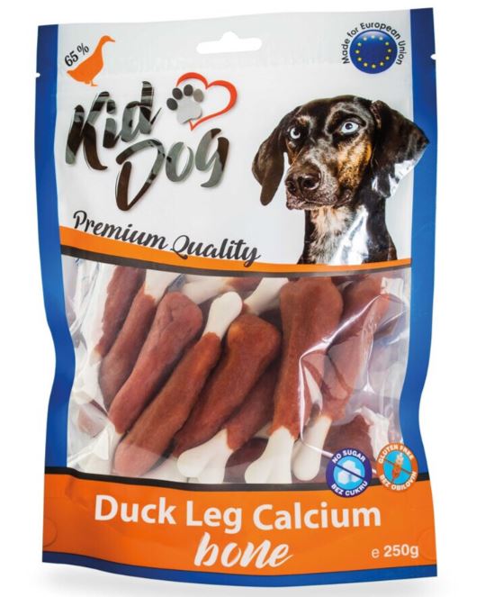 Recompense Pentru Caini, Oase Calciu Cu Carne Rata, 250 g, A04647